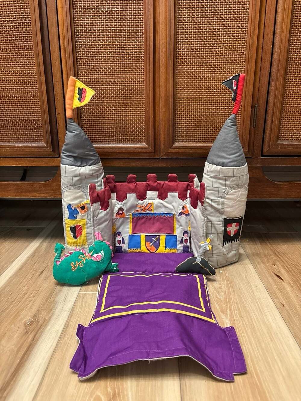 Pockets Of Learning Medieval Castle Soft Playset Knights And Dragons
